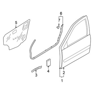 Nissan OE - Front Door - Door & Components
