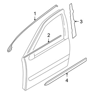 Nissan OE - Front Door - Exterior Trim