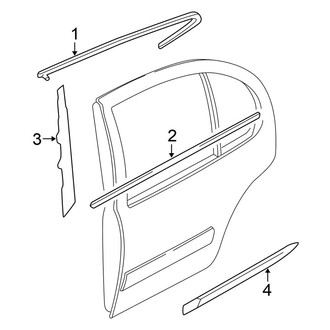 Nissan OE - Rear Door - Exterior Trim