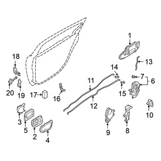 Nissan OE - Rear Door - Lock & Hardware