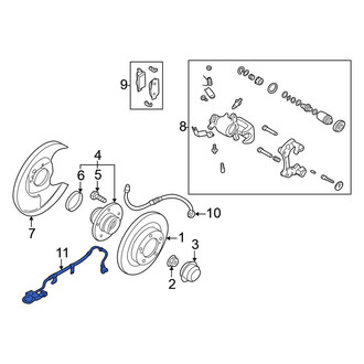 Nissan OE - Rear Left ABS Wheel Speed Sensor