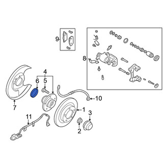 Nissan OE - Rear Left ABS Wheel Speed Sensor Tone Ring