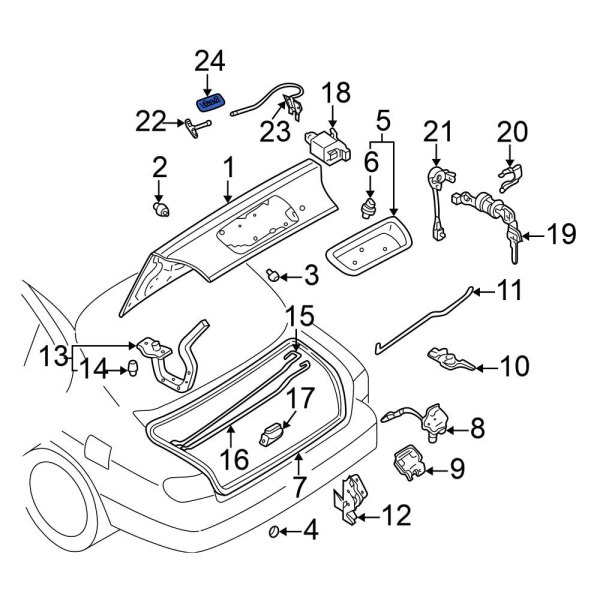 Deck Lid Release Cable