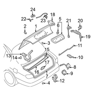 Nissan OE - Trunk Lid - Lid & Components