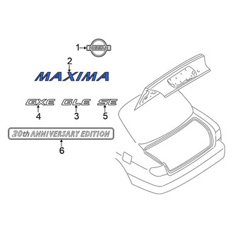 Nissan OE - Rear Deck Lid Emblem