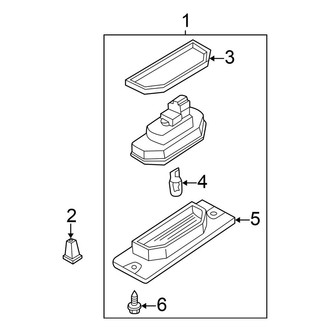 Nissan OE - Rear Lamps - License Lamps
