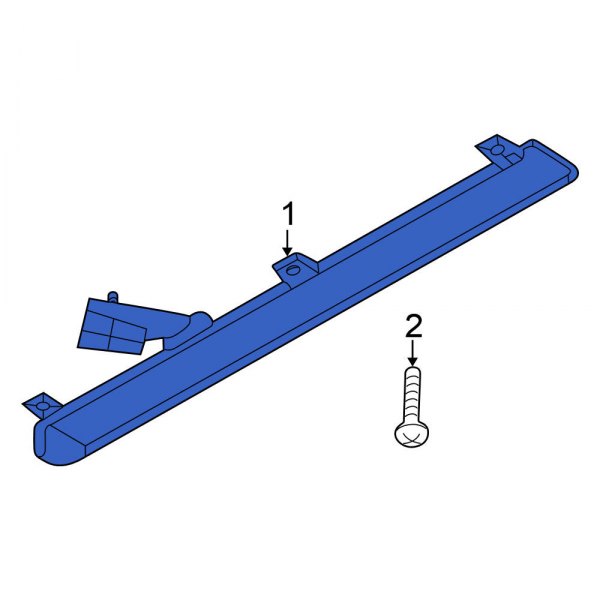 Center High Mount Stop Light Lens