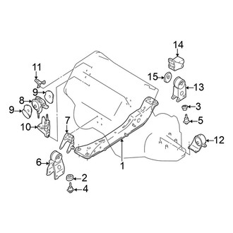 Nissan OE - Engine / Transaxle - Engine & Transmission Mounting (3.5L Standard Tr)