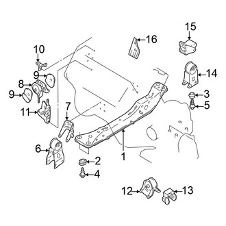Nissan OE - Engine / Transaxle - Engine & Transmission Mounting (3.5L Automatic Tr)
