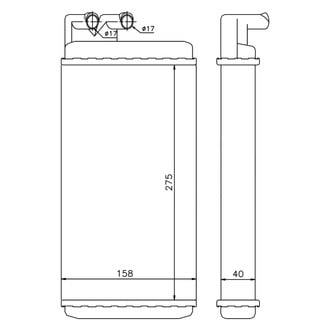 Nissens® - HVAC Heater Core