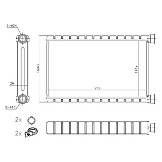 Nissens® - HVAC Heater Core