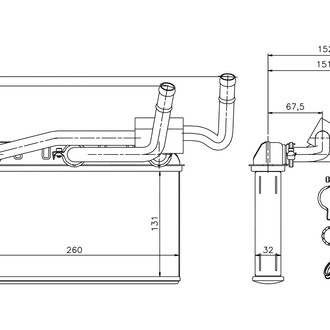 Nissens® - HVAC Heater Core