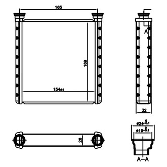 Nissens® - HVAC Heater Core