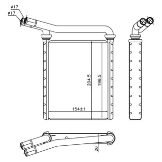 Nissens® - HVAC Heater Core