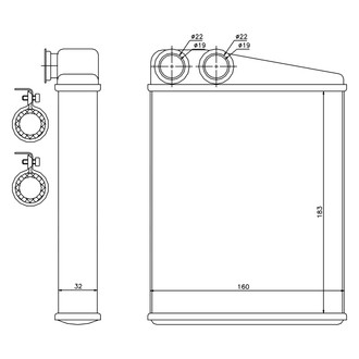 Nissens® - HVAC Heater Core