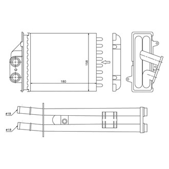 Nissens® - HVAC Heater Core
