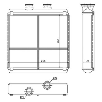 Nissens® - HVAC Heater Core