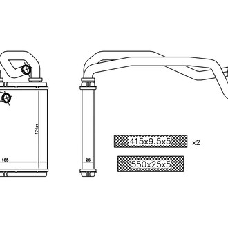 Nissens® - HVAC Heater Core