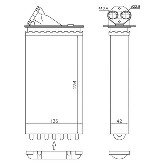 Nissens® - HVAC Heater Core