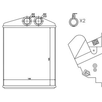 Nissens® - HVAC Heater Core