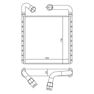 Nissens® - HVAC Heater Core