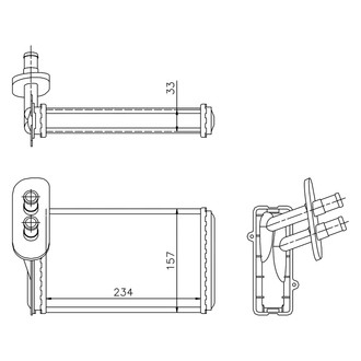 Nissens® - HVAC Heater Core