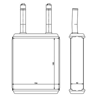 Nissens® - HVAC Heater Core
