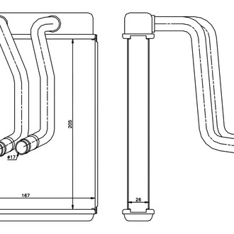 Nissens® - HVAC Heater Core
