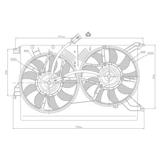 Nissens® - Front Engine Cooling Fan