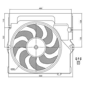 Nissens® - A/C Condenser Fan