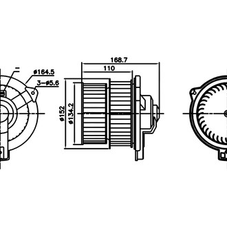 Nissens® - HVAC Blower Motor