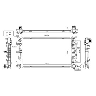 Nissens® - Engine Coolant Radiator