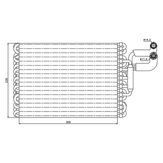 Nissens® - A/C Evaporator Core