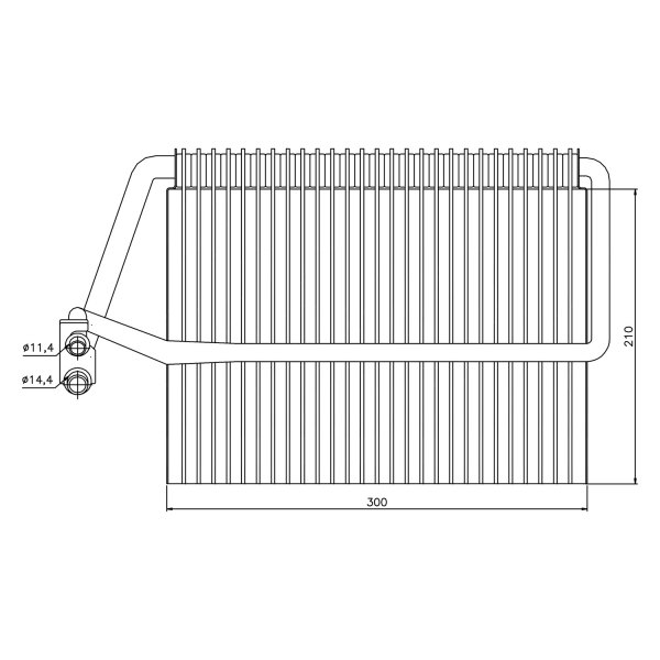 Nissens® - A/C Evaporator Core