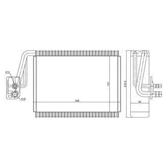 Nissens® - A/C Evaporator Core
