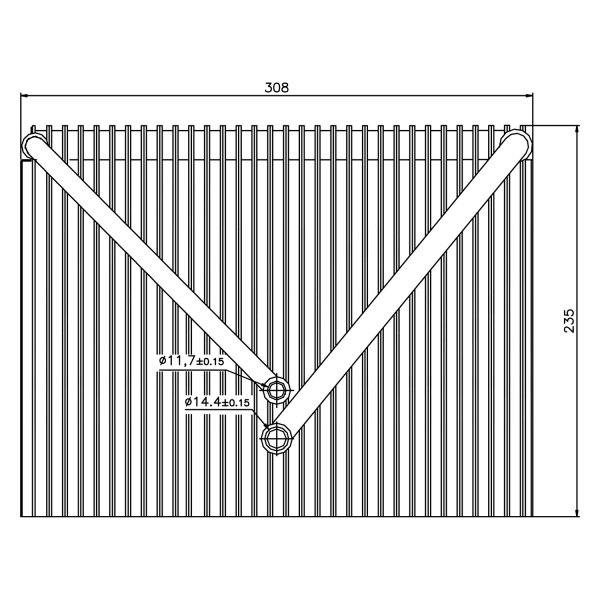 Nissens® - A/C Evaporator Core