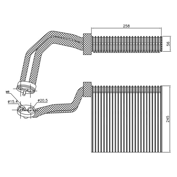 Nissens® - A/C Evaporator Core