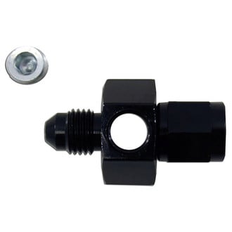 Nitrous Express® - 4AN Flo-Thru Swivel Manifold with 2 Gauge Ports