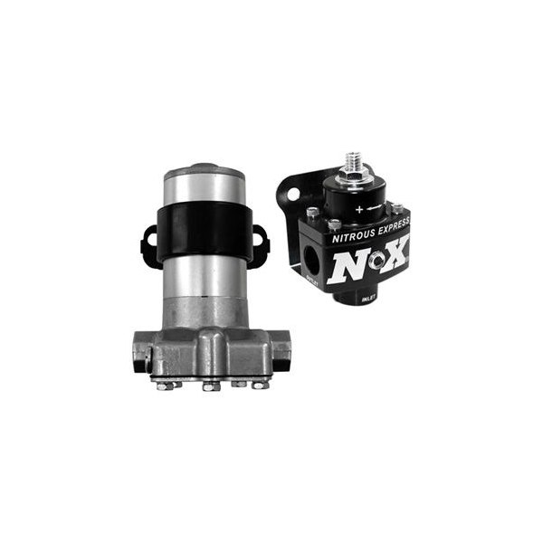 Nitrous Express® - Black Style Fuel Pump and Regulator Combo