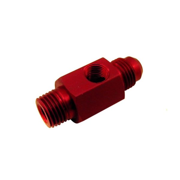 Nitrous Express® - -AN to NPT Adapter with 1/8" NPT Gauge Hole