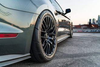 NT05R DRAG RADIAL Tire on Ford Mustang