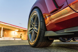 NT555R EXTREME DRAG Tire On Ford Mustang