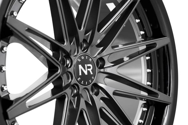 NOIR ELITE® NR108 Wheels - Gunmetal with Gloss Black Lip and