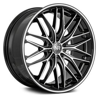 NOIR ELITE® - NR106 Gloss Black with Machined Face and Pinstripe