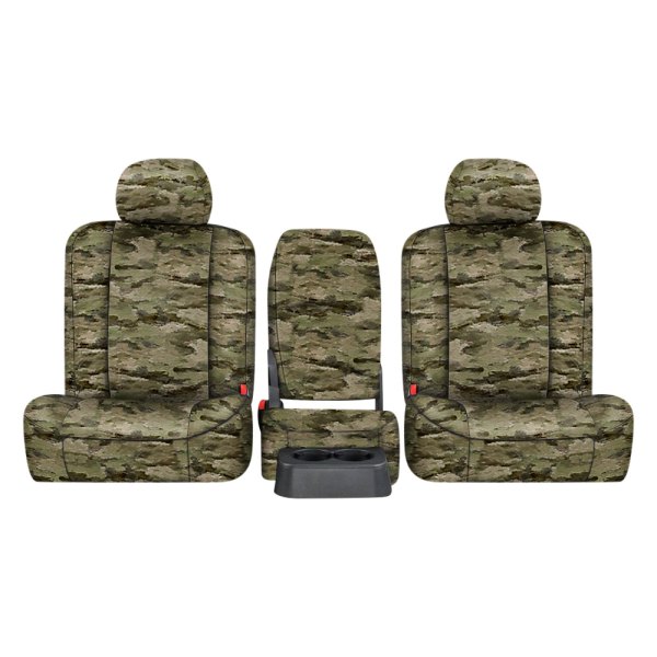  Northwest Seat Covers® - A-TACS™ 2nd Row Camo iX Green Custom Seat Cover
