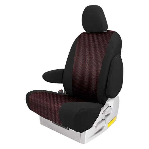  Northwest Seat Covers® - Cool Sport™ 2nd Row Dark Red Custom Seat Covers