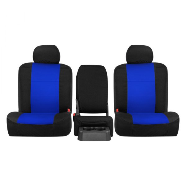  Northwest Seat Covers® - Neo-Ultra™ 2nd Row Black & Blue Custom Seat Covers