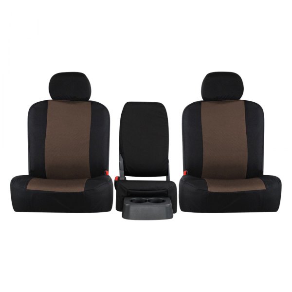  Northwest Seat Covers® - WorkPro™ Atomic™ 3rd Row Dark Saddle Sport Custom Seat Covers