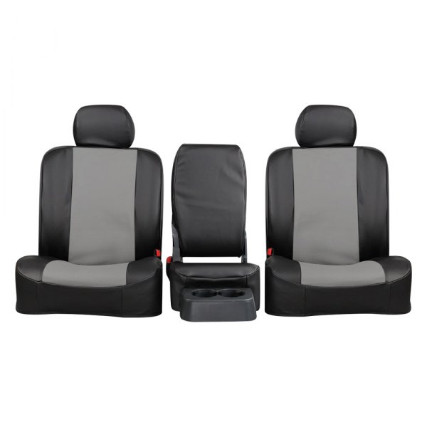  Northwest Seat Covers® - WorkPro™ Vinyl™ 1st Row Gray/Black Custom Seat Covers