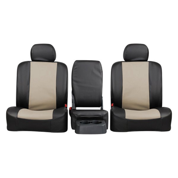  Northwest Seat Covers® - WorkPro™ Vinyl™ 1st Row Tan/Black Custom Seat Covers